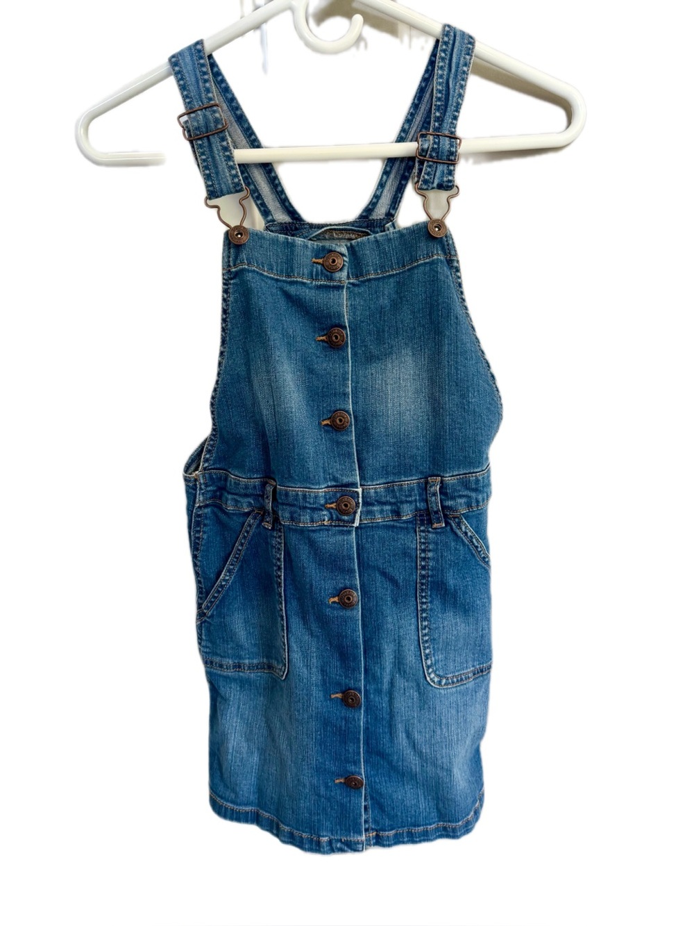 OshKosh B'gosh Denim Blue Overalls Girls 10